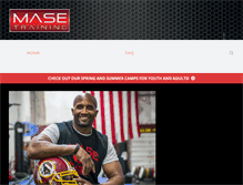 Tablet Screenshot of masetraining.com